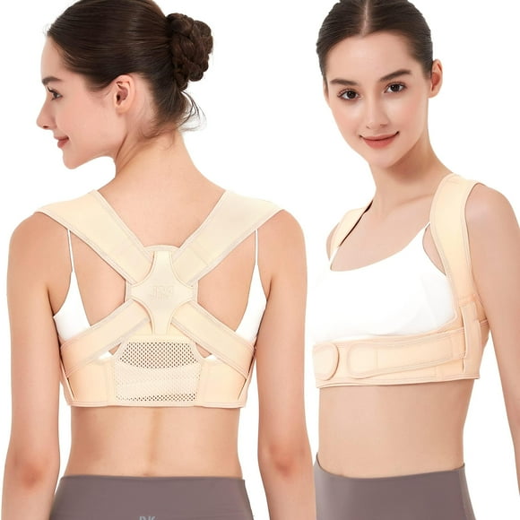 Corrector de postura de espalda JMPOSE para mujeres: Corrector de postura ajustable para hombros y alivio del dolor (talla pequeña/mediana)