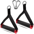 thumbnail image 1 of Juego de 2 puños de silicona para ejercicios de resistencia - Con 2 mosquetones - Para entrenamiento de fuerza y ​​​​cardio - Negro Sincero Electrónica, 1 of 3