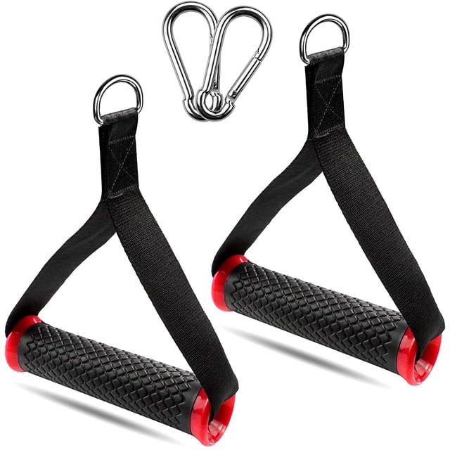 Juego de 2 puños de silicona para ejercicios de resistencia - Con 2 mosquetones - Para entrenamiento de fuerza y cardio - Negro Sincero Electrónica