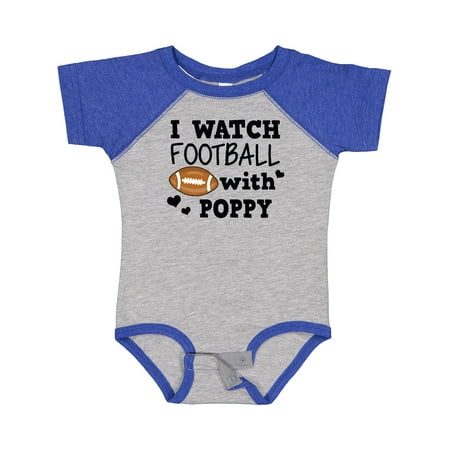 

Inktastic I Watch Football with My Poppy Gift Baby Boy Bodysuit