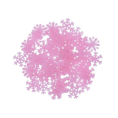 

GOODLY 50pcs Luminous Wall Stickers Snowflakes Ceiling Decorations for Bedroom