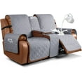 thumbnail image 1 of ZXNYH Loveseat Recliner Cover with Console 100% Waterproof Sofa Slipcovers Non-Slip Reclining Couch Cover Split Sofa Covers Furniture Protector for Pets, Dogs(Chocolate), 1 of 4