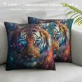 thumbnail image 3 of Orinice Tiger Graphic Decorative Throw Pillow Cover for Home Couch Living Room Bed Sofa - Short Plush Cushion Case for Car Bedroom 1PC 12x12in, 3 of 5