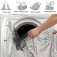 thumbnail image 4 of Princess and Flower Gray Pattern Soft Sherpa Fleece Throw Blanket, Warm Cozy Plush Blanket for Sofa Bed Couch, All Season, 60"x80", 4 of 5