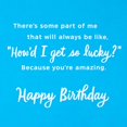 thumbnail image 3 of Tarjeta de cumpleaños Hallmark So Lucky romántica 13 x 18 cm, 3 of 6