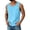 Sky Blue,#015, variant on Men's Sleeveless Linen Tank Top Casual Loose Fit Lightweight Round Neck Soft Breathable Comfortable Basic Undershirt,2XL