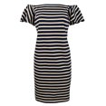 thumbnail image 2 of Women's Petite Off-the-Shoulder Striped Dress-I-PXS, 2 of 5