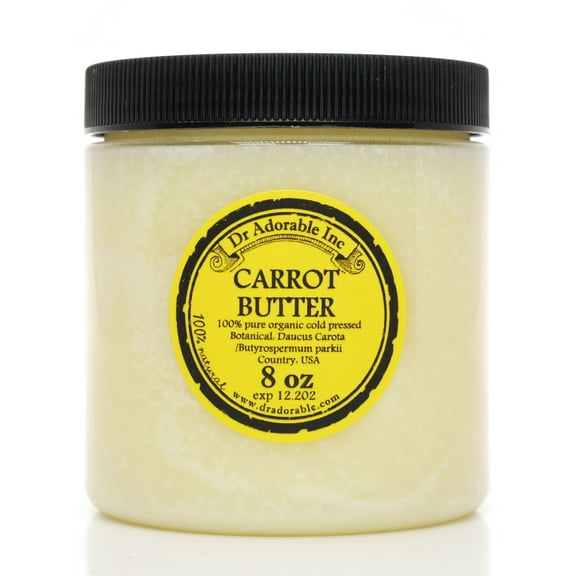 Dr Adorable - 8 oz - Carrot Butter - Unrefined Organic Fresh Natural