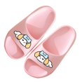 thumbnail image 3 of CYRBOKO Girls Slippers, Loungewear Open Toes Cozy Indoor Non-Slip Kids Slippers Pink Size 1-1.5 (Big Kids), 3 of 4