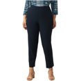thumbnail image 1 of DressBarn Women's Black Plus Roz & Ali Pull On Secret Agent Pant, 1 of 6