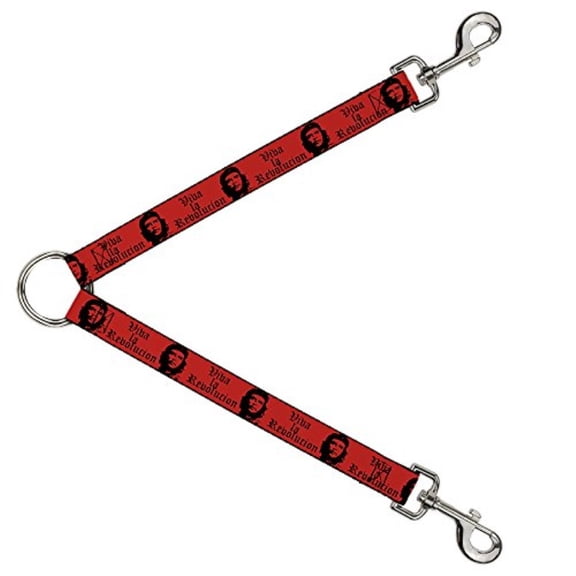 Dog Leash Splitter Che Red Black 1 Foot Long 1 Inch Wide