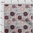 thumbnail image 2 of oneOone Soie Tabby Tissu Brun Floral Rétro Robe Tissu Tissu Imprimé par la Cour 42 Pouces de Large, 2 of 5