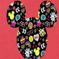 thumbnail image 3 of Mickey & Friends - Mickey And Minnie Doodles - Women's Short Sleeve Graphic T-Shirt, 3 of 5