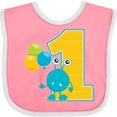 thumbnail image 3 of Inktastic First Birthday Monster Boys or Girls Baby Bib, 3 of 4