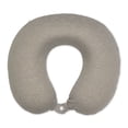 thumbnail image 1 of Almohada de Cuello para Viaje Bucky Jersey Rayado de Espuma Viscoelástica Taupe, 1 of 8