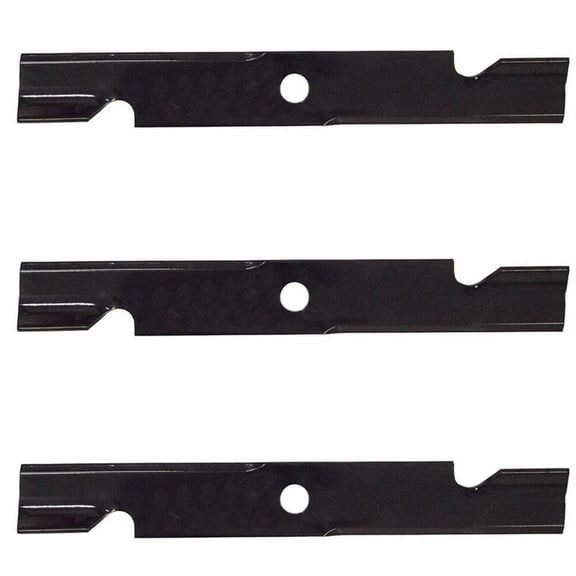RAParts Three New Notched Air-Lift Blades 11495 Fits Exmark Laser Z Viking 103-6402 1036-397 0.203" Thick 18" Long 103-6387