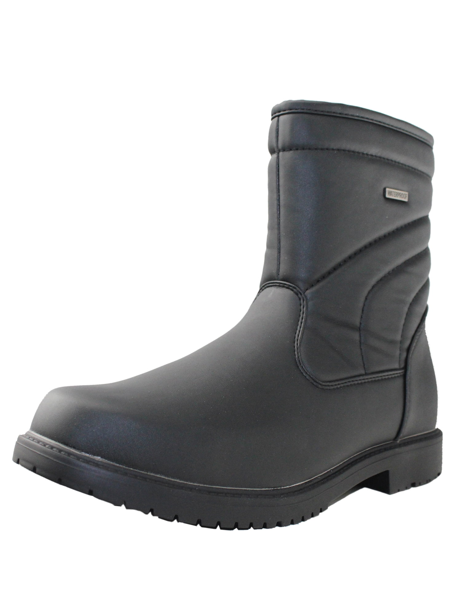 OwnShoe Mens Winter Warm Snow Boots Waterproof Side Zipper Full Faux ...