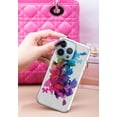 thumbnail image 3 of WIRESTER Clear/Silver Glitter Case, Sparkle Bling TPU Cover for Apple iPhone 13 Pro 6.1" 2021, Illusory Flowers, 3 of 3