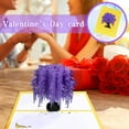 thumbnail image 1 of TIMIFIS Valentines Day Cards Hollow Paper Carved Wisteria Flower Stereo Greeting Card —Spring, 1 of 6