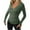 Green, variant on Going out Tops for Women Deep V Neck Knitted Button Wrap Long Sleeve Slim Stretch Trendy Shirts