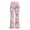 Pink, variant on Girls Wide Leg Pants Cute Dolphin Pattern Graphic Athletic Long Sport Slacks Fashion Bell Bottom Flare Kids Casual Trousers Age 3-14Y