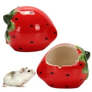 Hamster House Bed Ceramic Fruit Cute Cooling Small Animal House Hamster Hideout