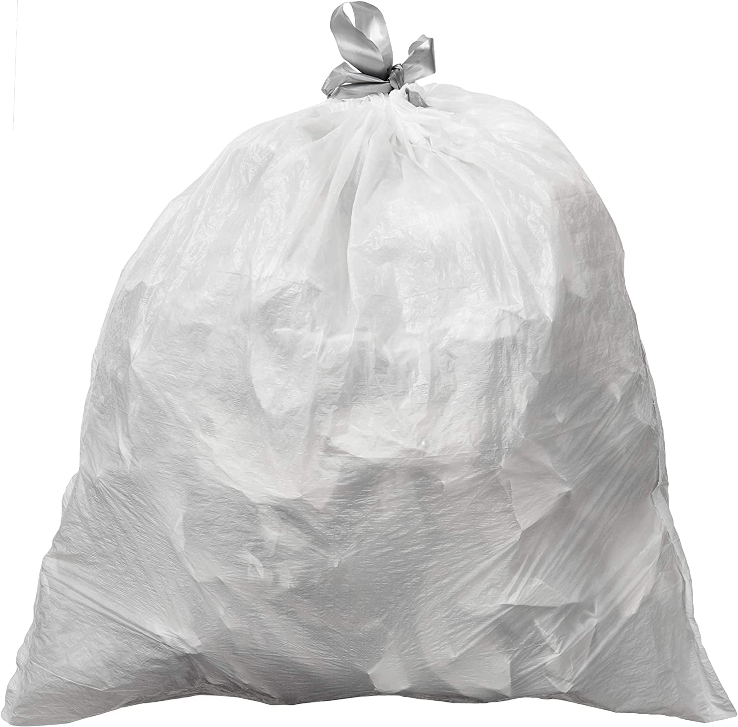 8 Gallon Trash Bag, Low Density 0.69 mil, Drawstring Flex, Unscented