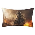 thumbnail image 1 of Balery Apocalyptic Skull Soldier Funda de Cojín Estampada, Regalos para Mujeres, Regalos de Amor para Ella, Regalos para Novia o Esposa, Funda de Almohada-20"x30", 1 of 6