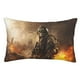 thumbnail image 1 of Fotbe Apocalyptic Skull Soldier Funda de Almohada Decorativa Estilo Occidental, Lujo en Algodón, Fundas para Almohadas King, Cojín Estampado para Decoración del Hogar-20"x30", 1 of 6
