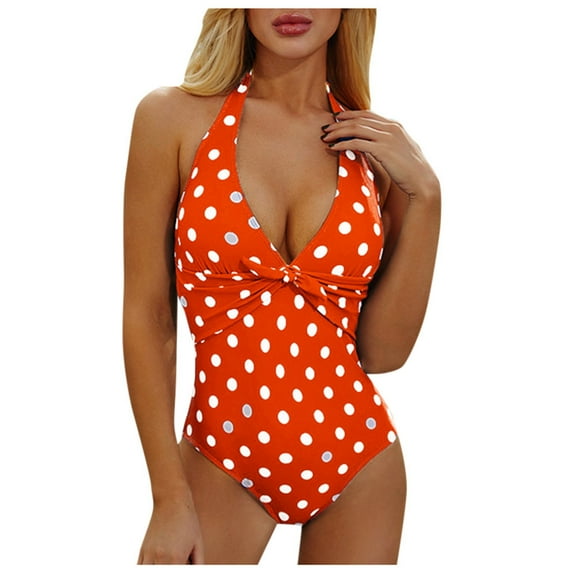 BKQCNKM One Piece Swimsuit Women Swimsuit Women Womens Swimsuits Plus Size Swimsuit For Women Womens One Piece Swimsuits Women Swimsuits High Cut Adjustable Bathing Suit For Women, Orange, S