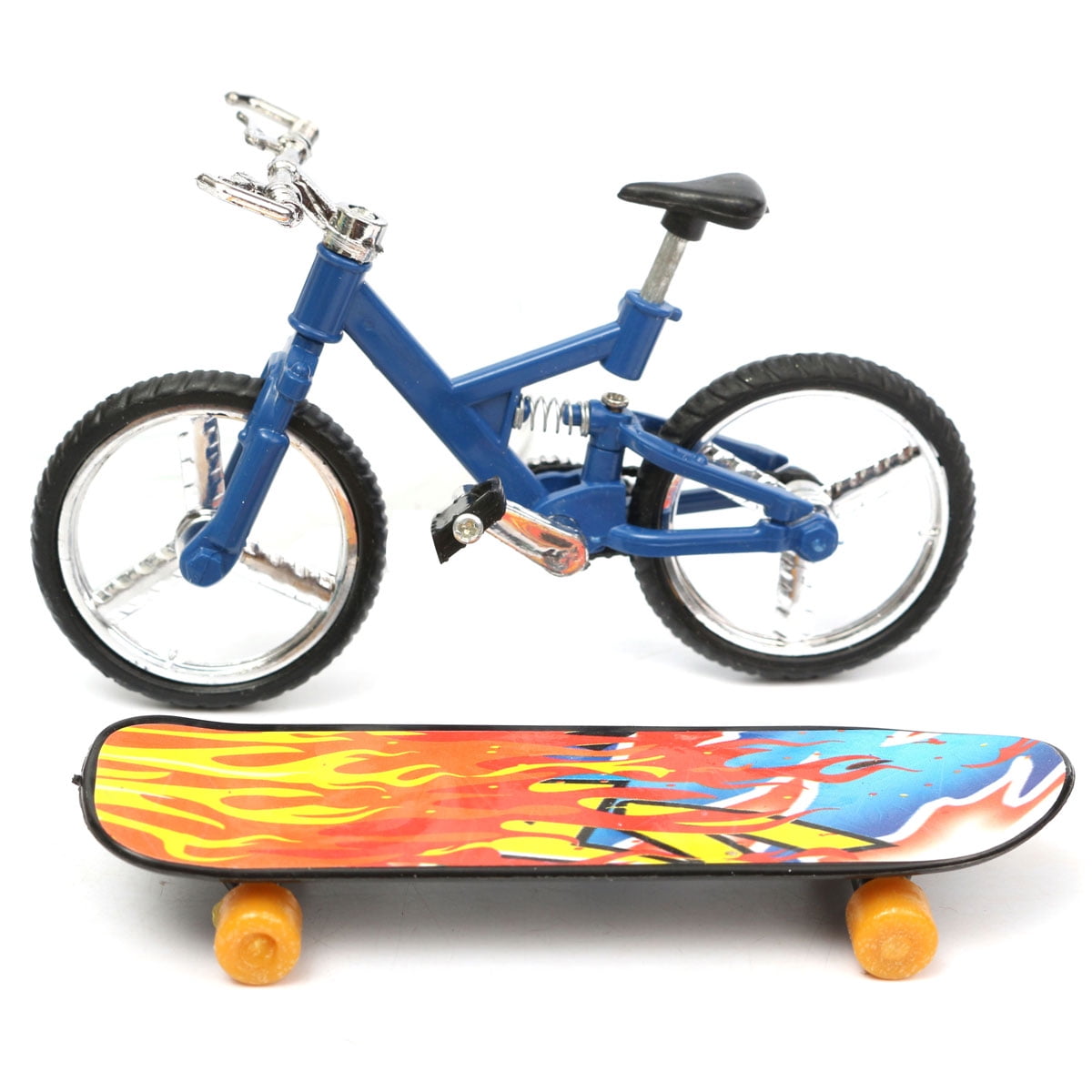 Topacc Plastic Fingertips Dance Finger Bike Bicycle + Finger Skateboard