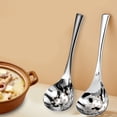thumbnail image 5 of Ganfancp Cuchara de Sopa de Acero Inoxidable Cuchara de Sopa de Olla Caliente Cuchara de Sopa de Olla Se Puede Utilizar En El Hogar y Restaurantes Calidad Robusta y Duradera Buena Ofertas Del Día Liq, 5 of 5