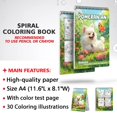 thumbnail image 3 of Netecom Pomeranian Coloring Book for Adults, Spiral Bound, Soft Cover, 3 of 6