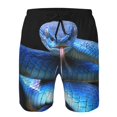 thumbnail image 3 of Pofeuu Blue Viper Snake 2 Prin Men's Swim Trunks Quick Dry Bathing Suit Swimming Board Shorts Mesh Lining Beach Swimwear-, 3 of 6