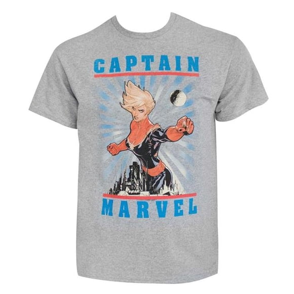 Captain Marvel tscm5wingmenXXL Captain Marvel No.5 Wingmen Mens T-Shirt - 2XL
