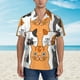 thumbnail image 2 of Balery Funny Cats Camisas hawaianas de manga corta para hombre, camisas playeras de corte holgado, camisas de vacaciones con botones,Small, 2 of 7