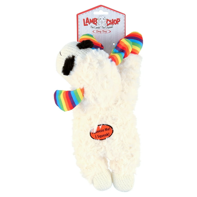 Multipet Rainbow Lamb Chop, Dog Toy, Size 10.5
