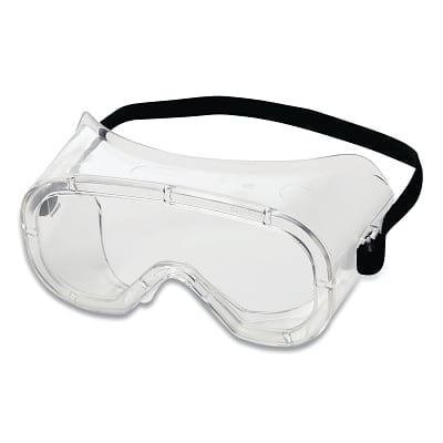 

812 Non-Vented Safety Goggle Clear Lens Clear Frame Non-Vented | Bundle of 5 Cases
