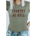 thumbnail image 2 of Country As Hell Western Graphic Tee T-Shirt, 2 of 10