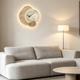 thumbnail image 4 of EGNMCR Home Decor, Room Decor, Wall Decor Modern Wall Clock Fashionable Quartz Clock For Living Room Dining Room Decorative Hanging Watch Silent Non-Ticking Quartz With Light Wall Clock, 4 of 7