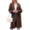 thumbnail image 2 of Women casual cardigan sweater front open casual knitted cardigan jacket, 2 of 4