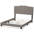thumbnail image 4 of Baxton Studio Vivienne Fabric Tufted Queen Bed in Light Grey, 4 of 8