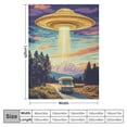 thumbnail image 4 of Autua Flying Saucer Super Soft Blanket, Ideal Gifts for All Seasons, Flannel Fabric, Heat Transfer Printing, Multiple Sizes, High Quality Material, Multi-Purpose, Easy Care 60x80in, 4 of 6