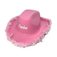 thumbnail image 4 of Sombrero de vaquero Yuyangstore rosa, 4 of 8
