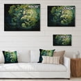 thumbnail image 4 of Designart "Redwood Tree Euphony Of Green" Tree Redwood Print on Natural Pine Wood, 4 of 5