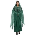 thumbnail image 2 of Xuyuer Women's Solid Color Bedazzled Batwing Sleeve Kimono Cover-Up&nbsp;- Glamorous Loose Layer for Evening Outings and Special Occasions, 2 of 5