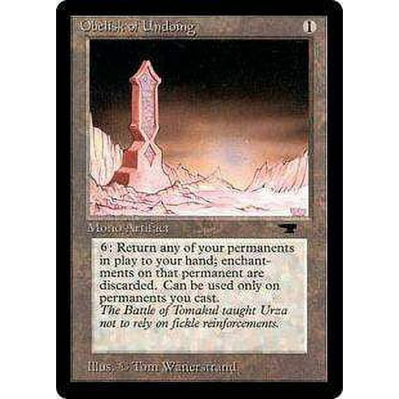 MtG Antiquities Rare Obelisk of Undoing