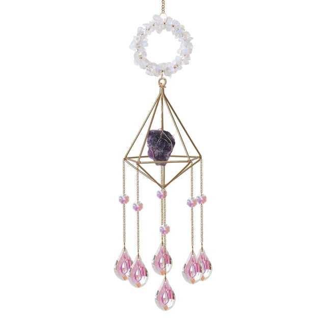 Bola atrapasol de cristal transparente con forma de arcoíris, decoración para ventana o jardín, ideal para crear un arcoíris (regalo). blanco