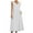 White, variant on YABCSAZ Women Summer Plus Size Dress Solid Color Round Neck Casual Sleeveless Dress Loose Long Hawaiian Holiday Maxi Tank Dress