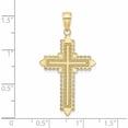 thumbnail image 2 of 10K Yellow Gold With Lace Border Cross Charm Made In United States -Jewelry By Sweet Pea, 2 of 5